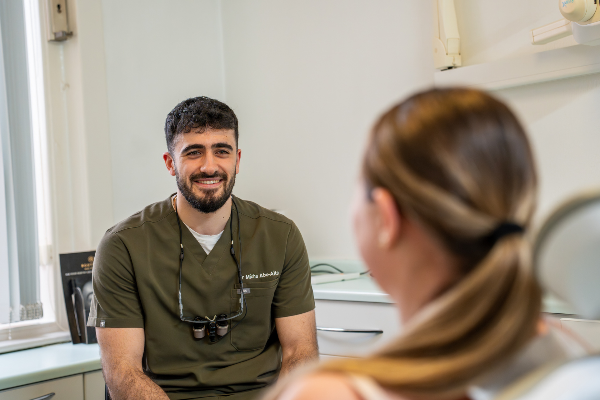Patient with Invisalign
